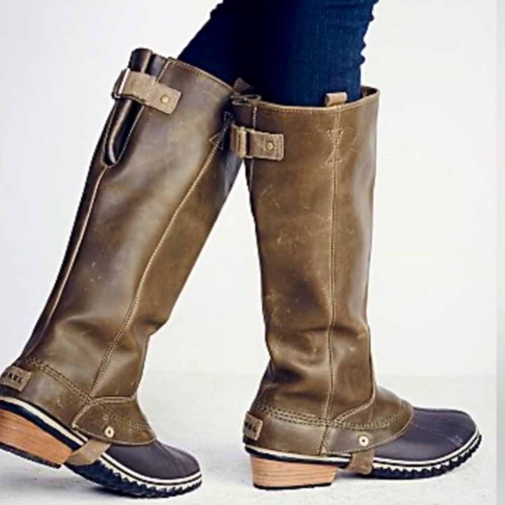 Sorel Slim Pack Riding Tall Boots - Brown, Size 6